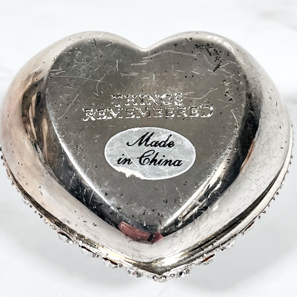 Heart-Shaped Rhinestone Trinket Box - Picture 7 of 10